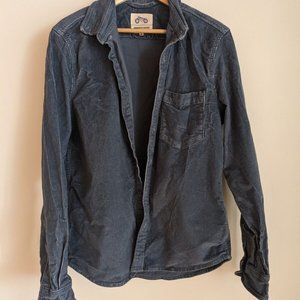 Men's Mugsy Whalers Corduroy Overshirt Blue Medium